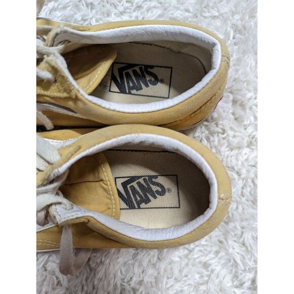 Vans Old Skool Shoes Women 6 Yellow Old Skool Classic Skate Sneakers Hipster - Picture 5 of 6